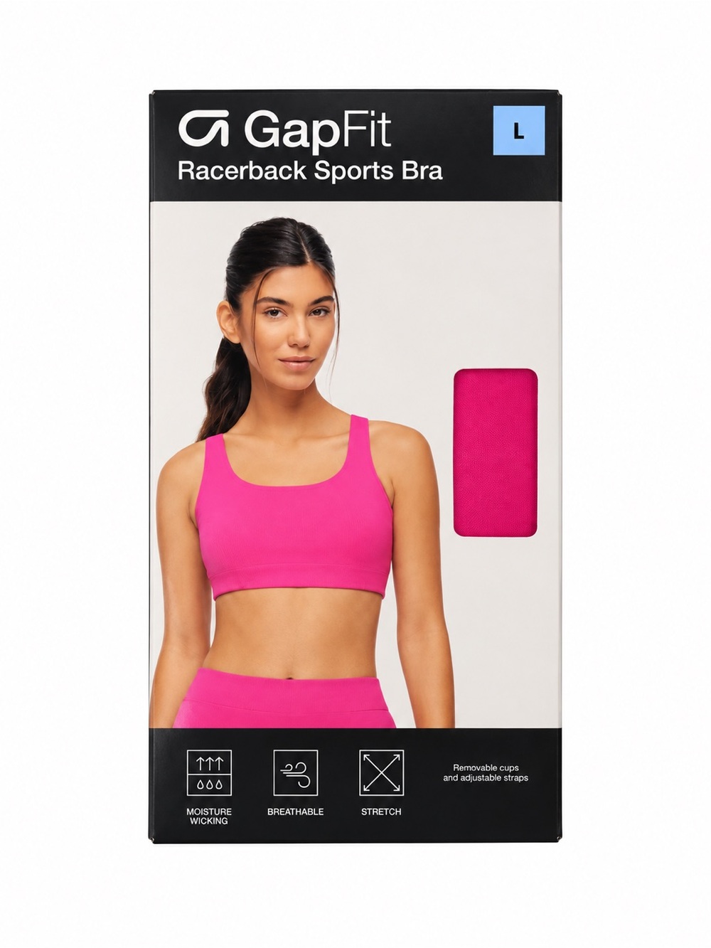 GAP Pink GapFit Racerback Sports Bra